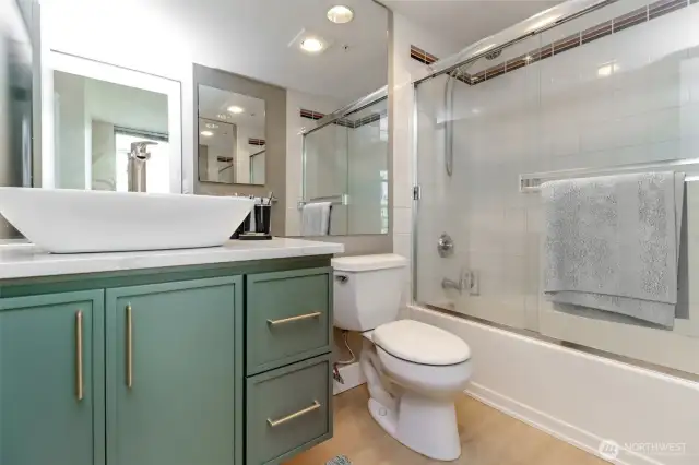 Bathroom - Image is virtually staged.