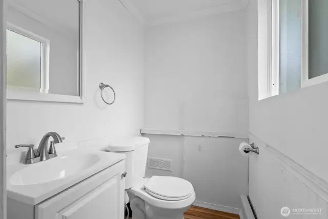 Downstairs bathroom.