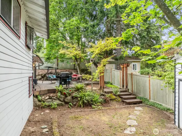 Fully fenced and private.