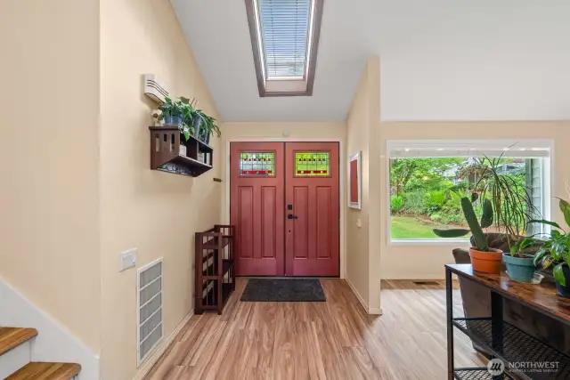 Front entry.