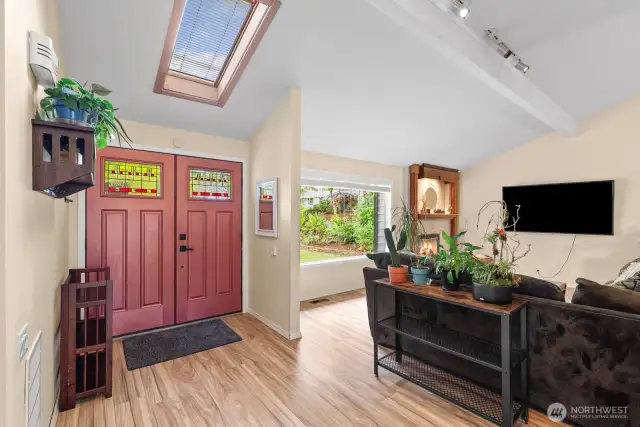 Light and bright with skylights throughout.