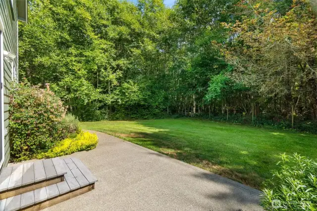 Rear yard is fully fenced with two gates