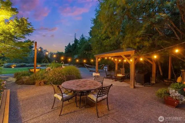 Extensive concrete work was added to the property and has really enhanced the use