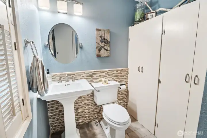 main level powder room