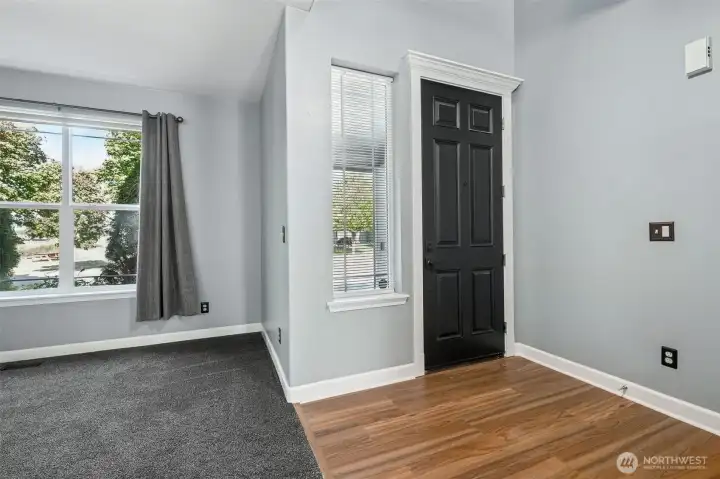 Spacious and light entry and living room