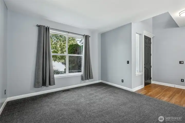 Spacious entry and living room