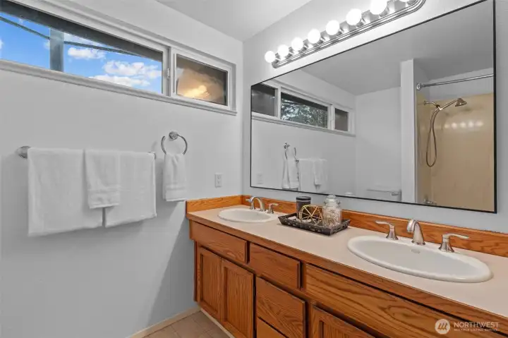 Bathroom with double sink