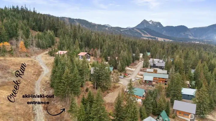 This is true ski-in/ski-out living—the kind that turns snowy mornings into something magical.