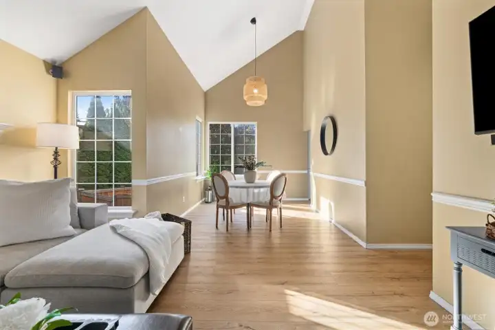 Large windows allow plenty of light