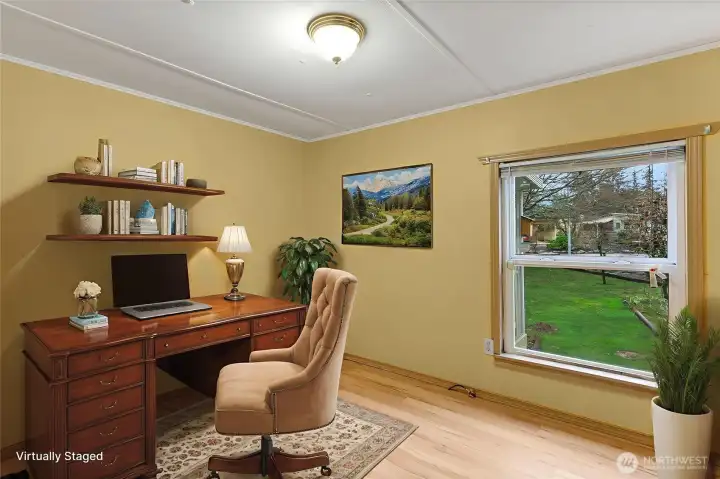 Bedroom virtually staged