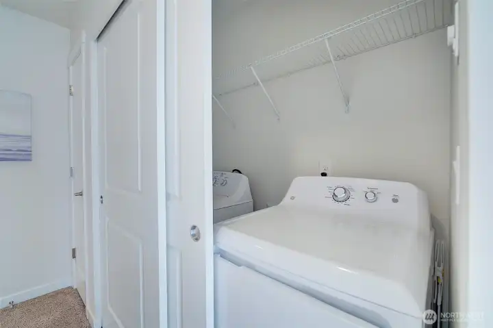 Also house you washer and dryer