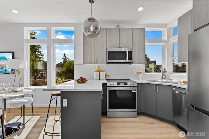 Photos of similar unit to showcase floor plan and quality.