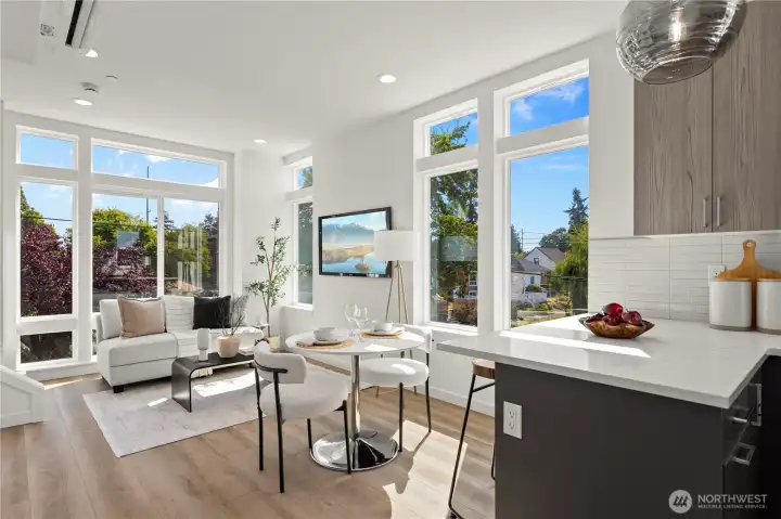 Photos of similar unit to showcase floor plan and quality.