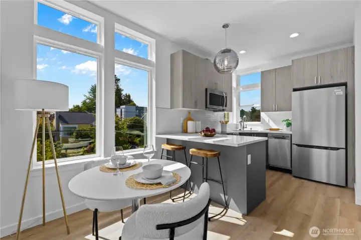Photos of similar unit to showcase floor plan and quality.