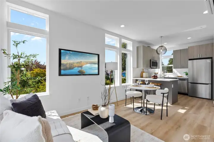 Photos of similar unit to showcase floor plan and quality.