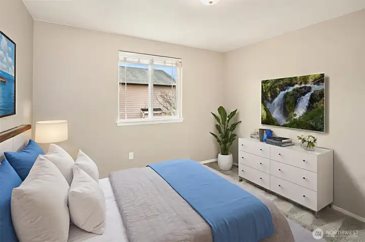 Bedroom #2 staged