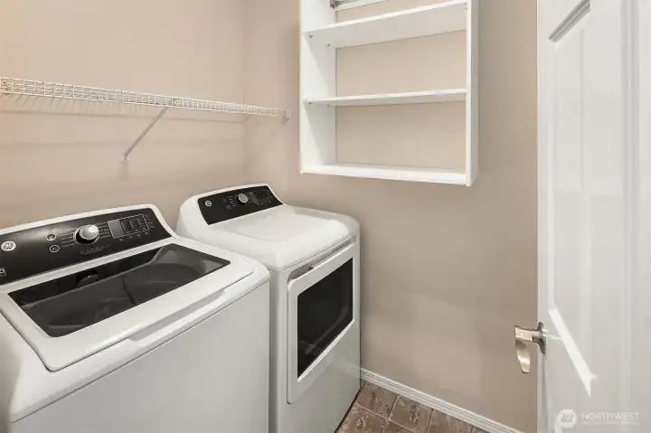 Upstairs laundry room