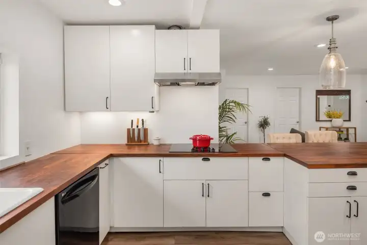 Kitchen intentionally designed for presenting culinary masterpieces!