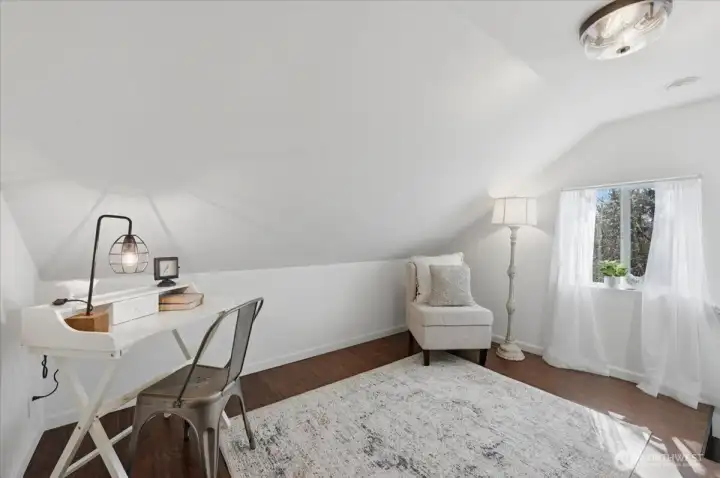 Upper level offers many options with connecting rooms.  Great for home office, expanded bedroom space, hobby room, library... What would you do with this space?