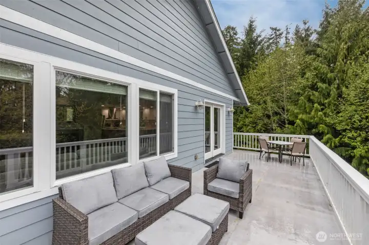 Ideal outdoor space for entertaining or quiet mornings.