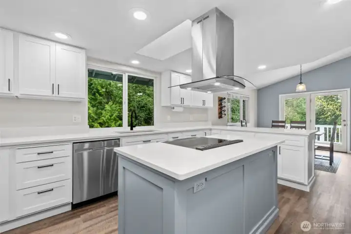 Stylish updates and ample space for cooking and gathering.