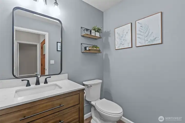 Half bath on the main floor.
