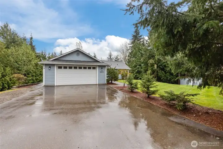 Ample room for parking.