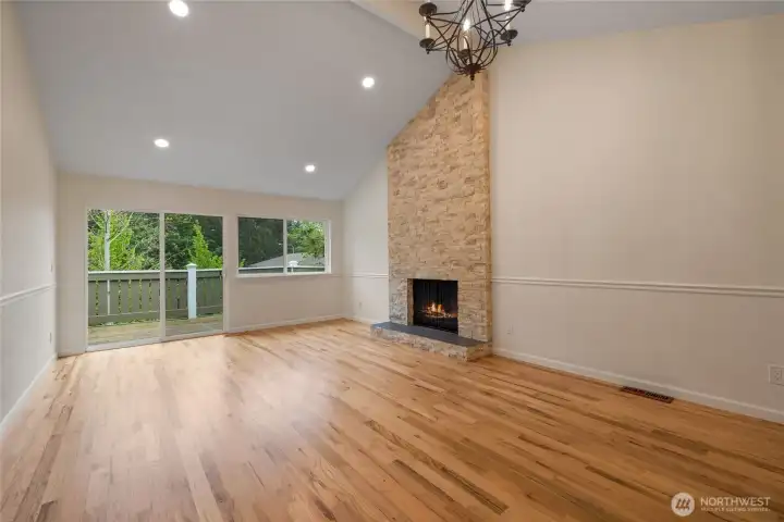 Slider out to the huge deck off the living room