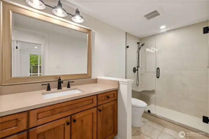 Full newly updated bathroom downstairs