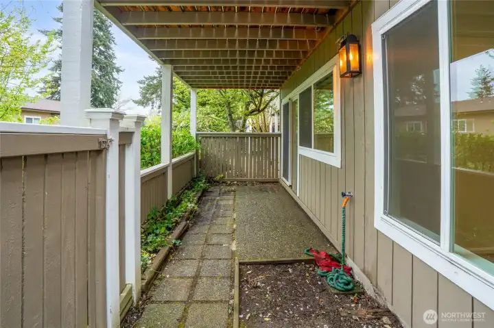 Huge patio downstairs