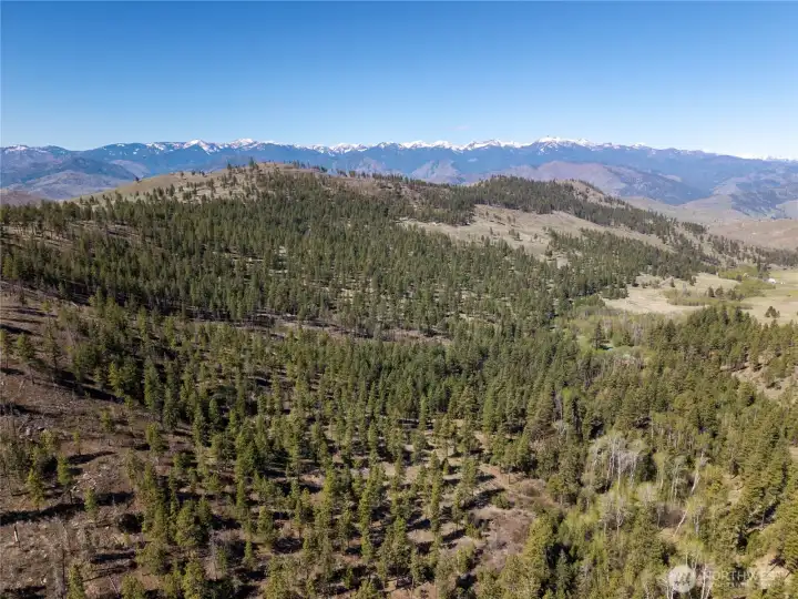 A view from above, looking west.