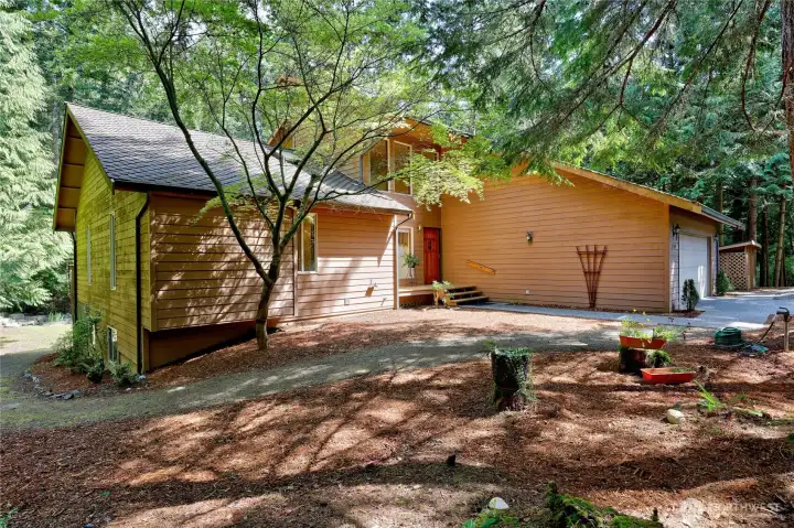 The lot is 2/3 acre, consisting of 1-1/2 lots.