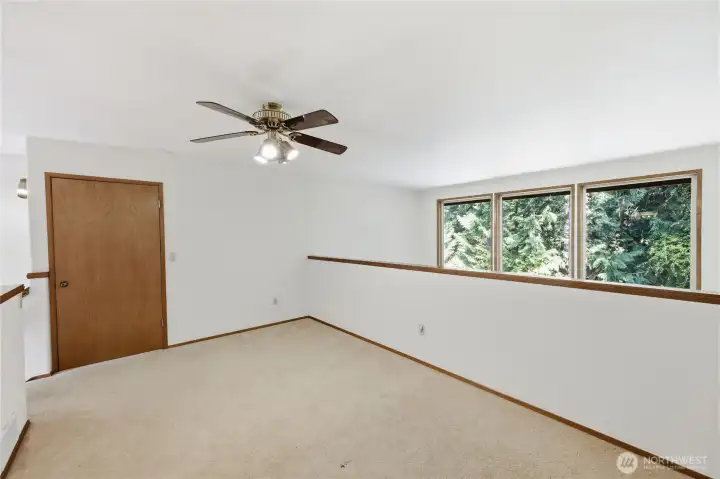 Loft bedroom.