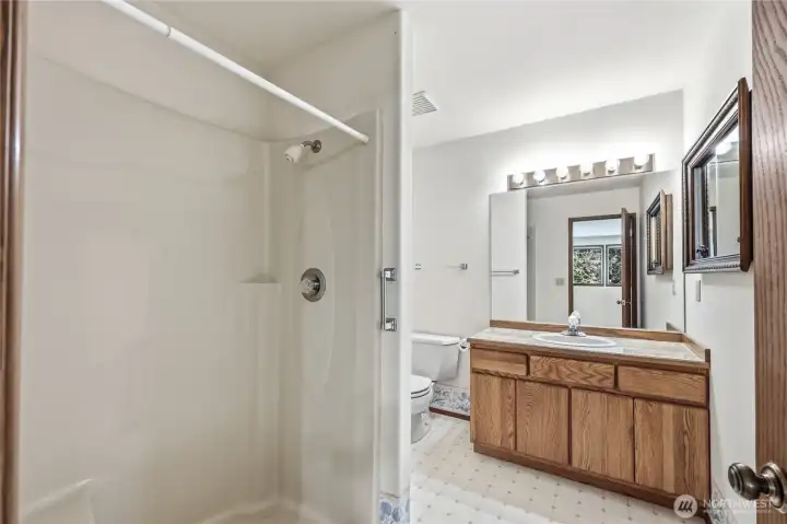 Loft bathroom.