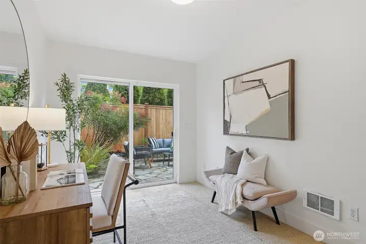 Third bedroom leads out to the stunning patio