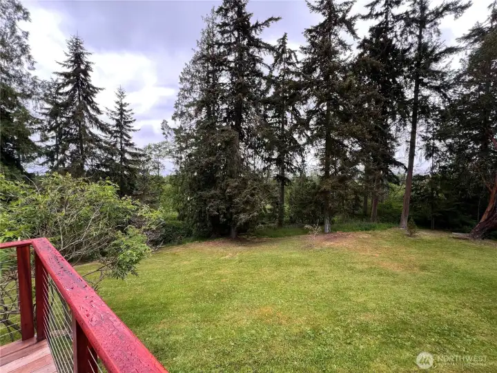 View from rear deck