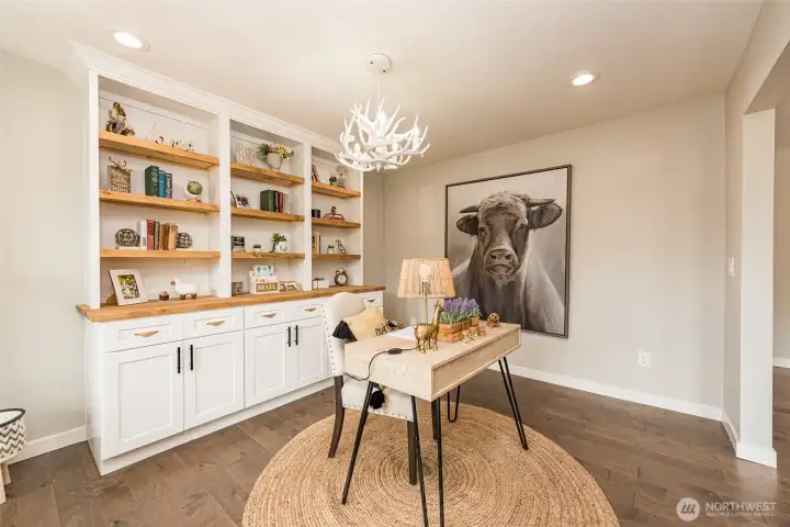 OFFICE/DEN WITH BUILT IN