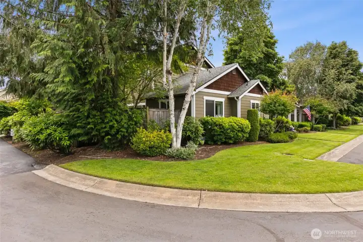 Treasure the almost brand-new roof and the hard-to-find corner lot bordering the side alley access lane, offers incredible privacy for a neighborhood setting, with the two-car garage accessed in the alley behind the home. HOA fees include front yard/alley care. Treasure the almost brand-new roof and the hard-to-find corner lot bordering the side alley access lane, offers incredible privacy for a neighborhood setting, with the two-car garage accessed in the alley behind the home. HOA fees include front yard/alley care.