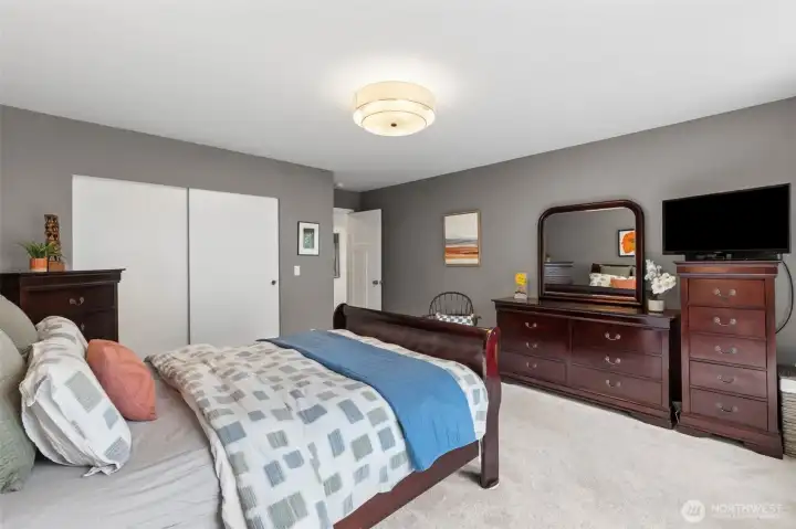 A second look at the primary suite shows ample wall space for dressers and highboys, and the huge, walk-in closet. Make this your special retreat space. Rom for a desk or exercise equipment or drive minutes to the gym. A second look at the primary suite shows ample wall space for dressers and highboys, and the huge, walk-in closet. Make this your special retreat space. Rom for a desk or exercise equipment or drive minutes to the gym.
