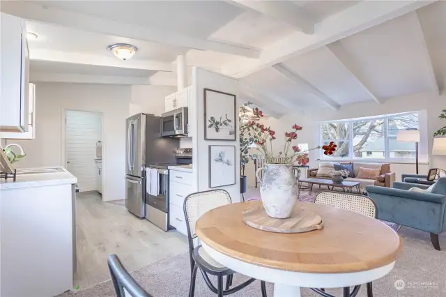 Dining Area looking into Kitchen