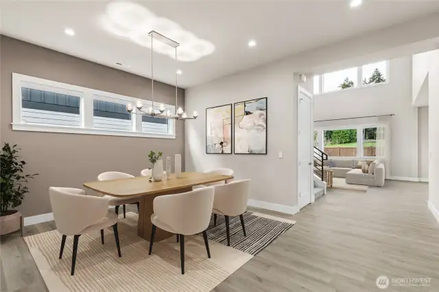 Formal dining area just off entry allows for plenty of room to entertain!