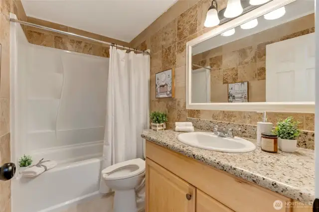 Bathroom with tub