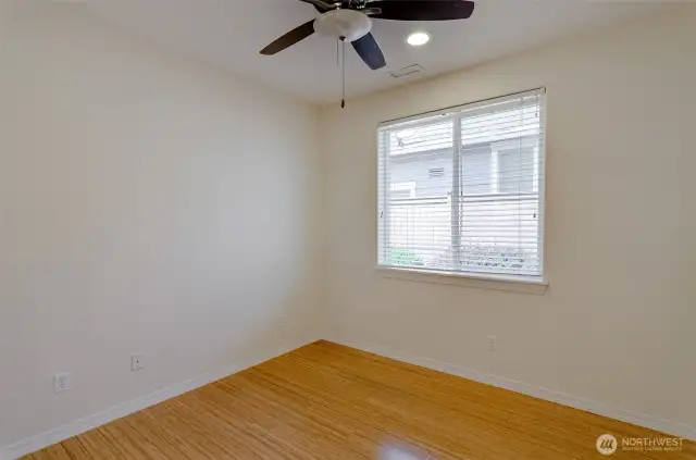 2nd bedroom has a ceiling fan as well