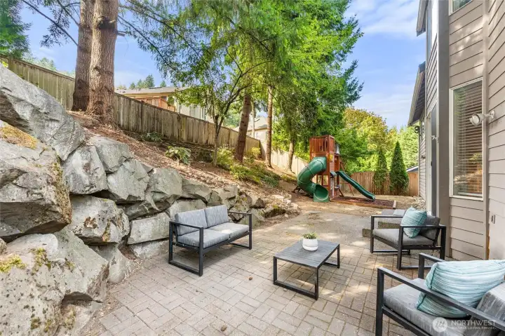 Patio space to sit back and relax