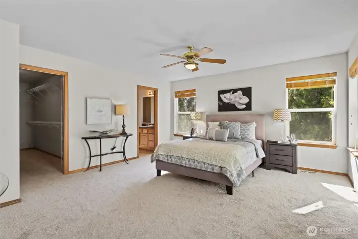 HUGE primary en-suite bedroom off the bonus area.