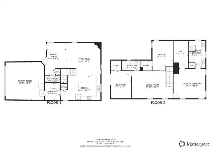 The 'utility room' to the left is actually the garage - new label coming soon!
