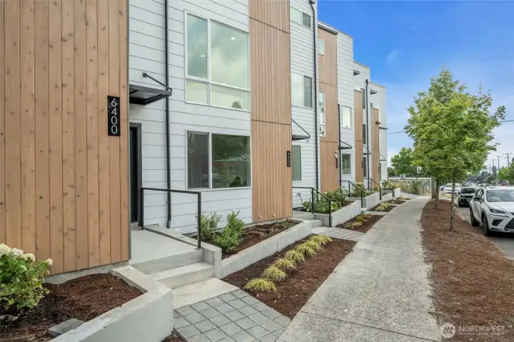 Front porches beckon back to a time when neighbors knew neighbors.  This already nice street frontage will be even better when the sidewalks are replaced in 2 to 4 months.