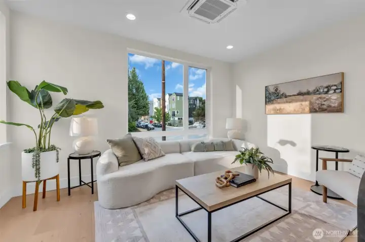 And the living room is one you walk into, not thru.  A great conversation space.