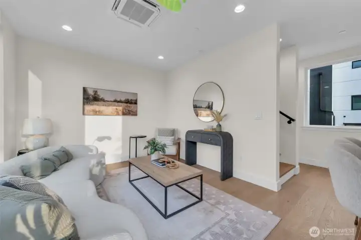 And the living room is one you walk into, not thru.  A great conversation space.