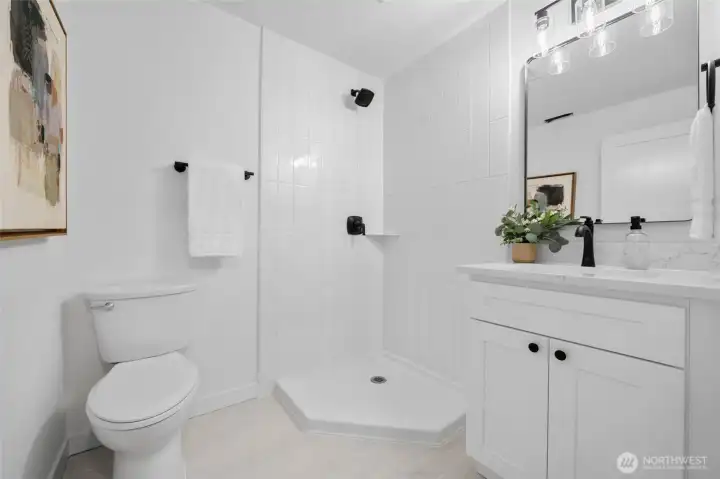 3/4 bath downstairs